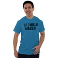 thumbnail image 1 of Trouble Maker Rebel College Party Men's Graphic T Shirt Tees Brisco Brands 4X, 1 of 6