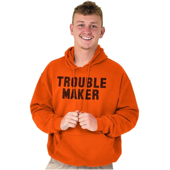 Trouble Maker Rebel College Party Unisex Plus Fleece Graphic Hoodie Brisco Brands 2X