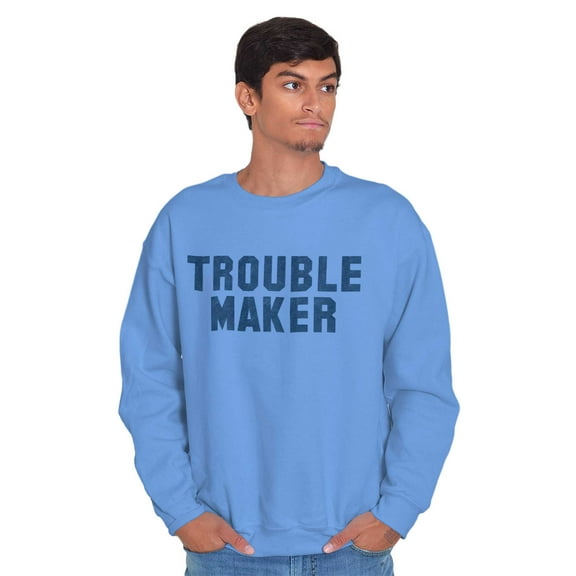 Trouble Maker Rebel College Party Unisex Plus Fleece Graphic Sweatshirt Brisco Brands 2X