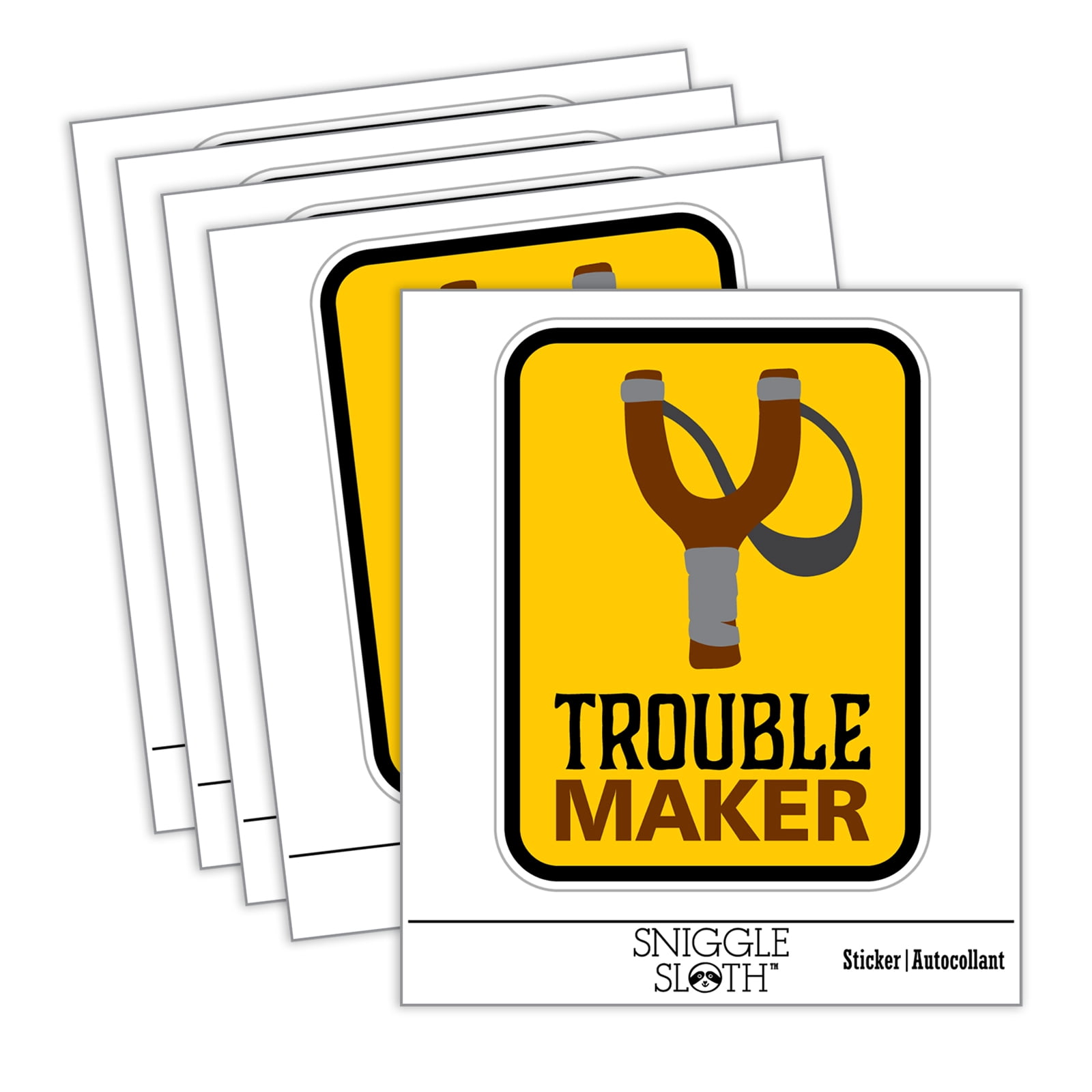 Troublemaker Sticker Trouble Maker Slingshot Car Window Bumper Water Bottle Phone Tablet ...