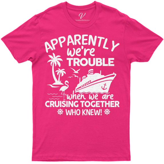 Trouble Together Cruise Vacation Tee – Fun Bonding Wear