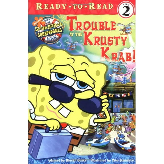 Pre-Owned Trouble at the Krusty Krab! (Spongebob Squarepants Ready-to-Read), 9780689868382, 0689868383, Paperback,