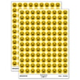 thumbnail image 1 of Troubled Kawaii Computer Face Emoticon 200+ Round Stickers - Yellow - Matte Finish - 0.50" Size, 1 of 3