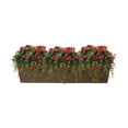 thumbnail image 1 of Trough Planter with Drainage Holes – 38″ Weatherproof Resin Planter – Bronze Color, 1 of 4