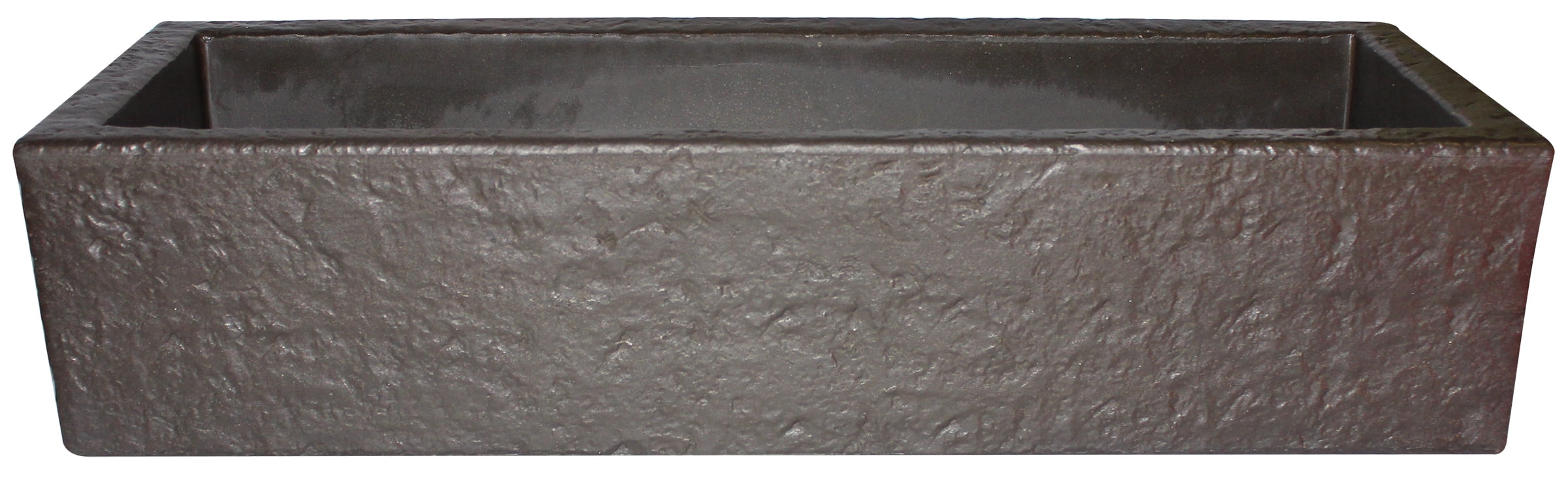Extra Large Bronze Resin Rectangular Trough Planter