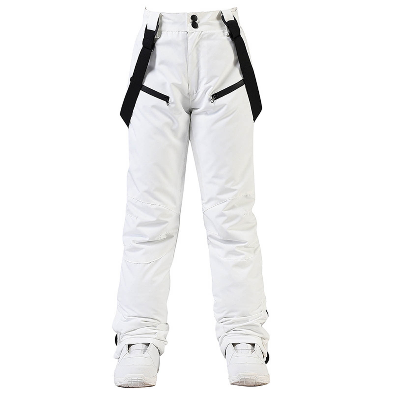 Trouser For Mens Winter Strap Warm And Thickened Ski Pants Relaxed Fit 