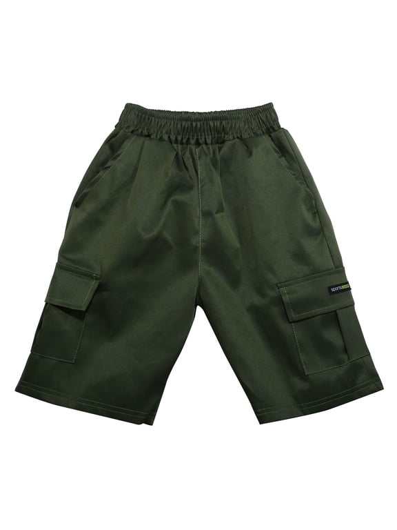 Trousers Pants for Boys and Girls Kids Comfort Flex Waist Cargo Shorts Youthcasual Stretch Shorts Outdoor Cargo Bottoms Linen Pants,Size 12 Years-13 Years