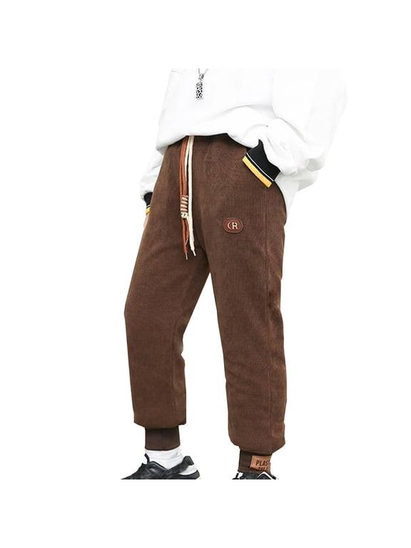 Trousers Pants for Boys and Girls Kids Comfort Flex Waist Snow Thick Winter Warm Kids Comfort Flex Waist Activewear Clothes Snow Wear Outfits Cargo Pants,Size 12 Years-14 Years