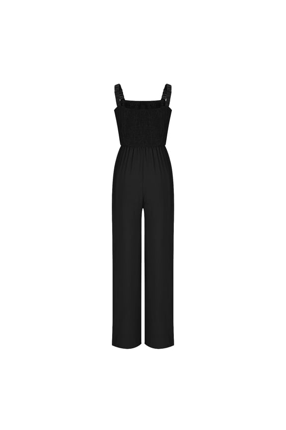 Gray Ladies Faux Linen Coveralls Pants Rompers for Women Casual High Cut Flare Bell Bottom Basic Long Bootcut Leg Summer Fall Overalls 2026 Clothes Trendy 5XL
