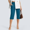thumbnail image 1 of Trousers Pants for Women, Blue High Waisted Crop Work Pants Summer Casual Slacks Yoga Dress Pant, Summer Pants for Women 2025, L, Casual Pants for Women, S-5XL, Womens Work Pants, 1 of 7