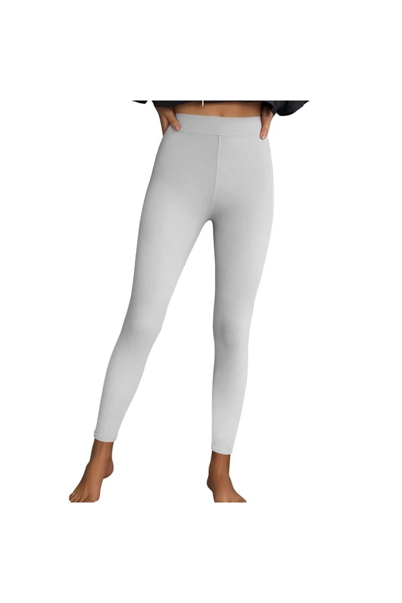 Trousers Pants for Women, Womens Leggings Tummy Control Yoga Pants High Waisted Workout Athletic Trousers Trendy Soft Stretchy Curvy Figure Pant
