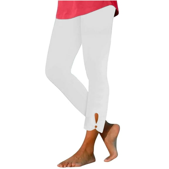 Trousers for Clearance Women's Wide Leg Cropped Pants Trendy Denim Trousers Trendy Design High Waist Loose Straight