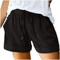 thumbnail image 1 of Trousers for Women ClearanceShorts Y2k Plus Size Comfy Drawstring Casual Elastic Waist Pocket Loose Shorts Pants, 1 of 7