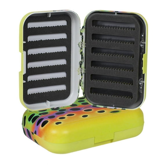 Trout Colored Fly Box with extra Leaf