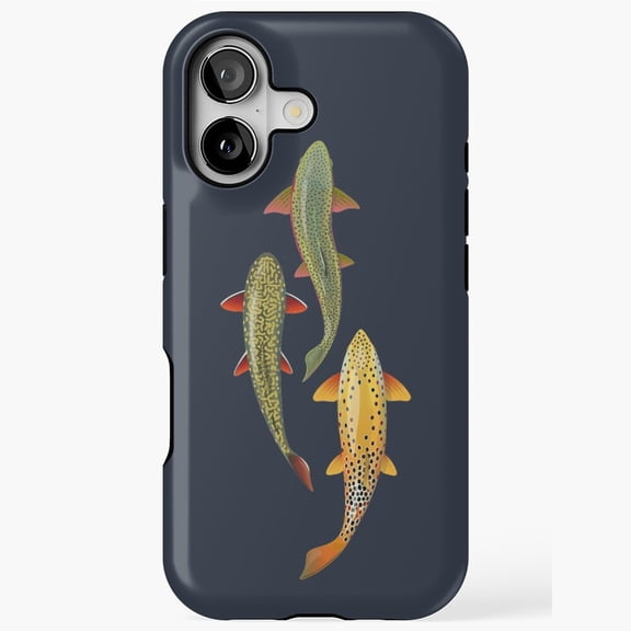 Trout Fish River Nature Wildlife Sport Art iPhone 11 12 13 14 15 16 17 Pro Max Case