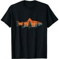 thumbnail image 1 of Trout Fly Fishing Nature Outdoor Fisherman Gift T-Shirt, 1 of 5