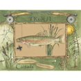 thumbnail image 1 of Trout' Graphic Art Print on Canvas, 1 of 2