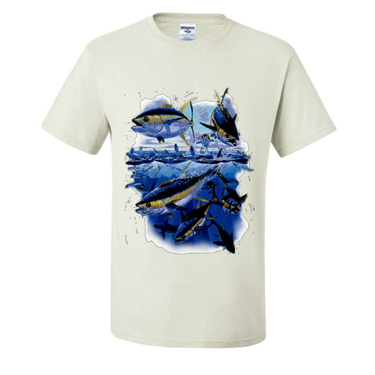 Trout LargeMouth Bass Fish Fishing Lovers Mens T-shirts , White, 4XL