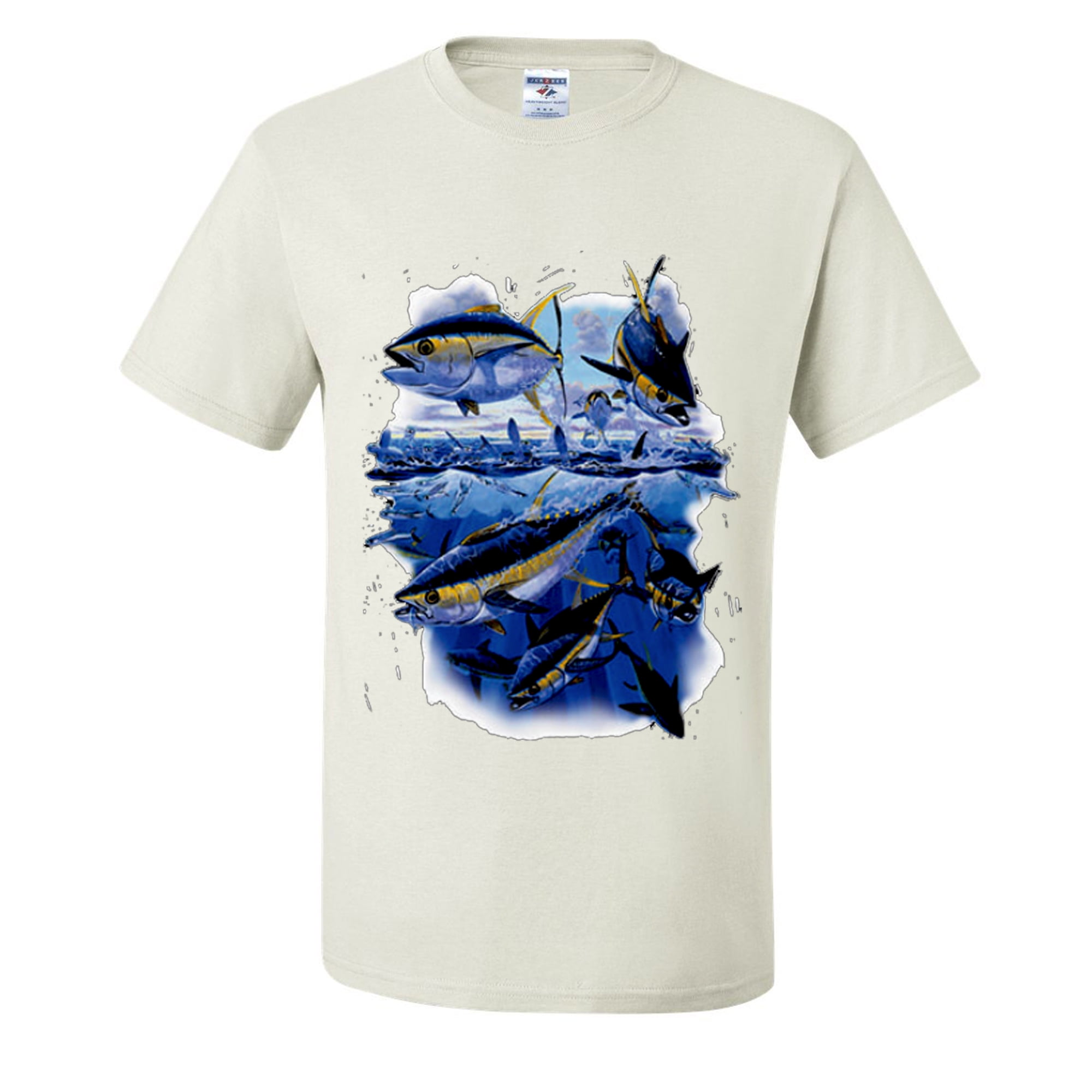 Trout LargeMouth Bass Fish Fishing Lovers Mens T-shirts , White, X-Large
