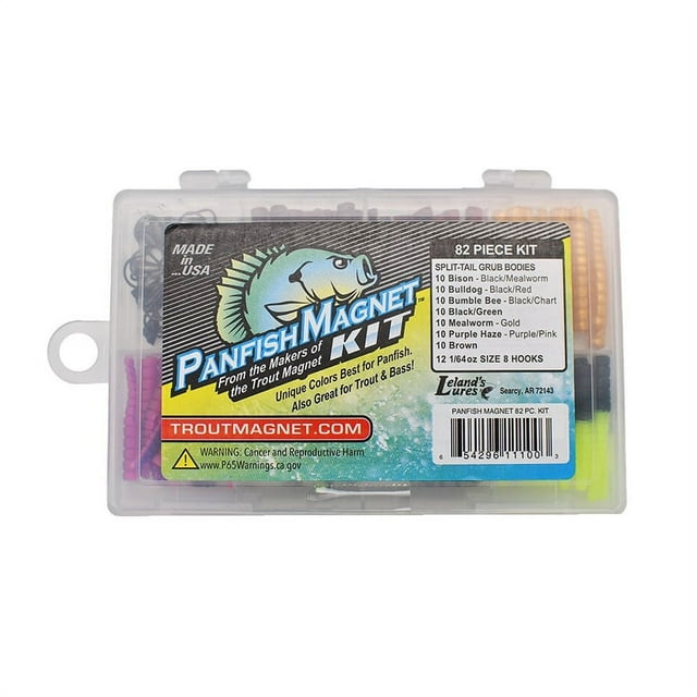 Trout Panfish Fishing Lures Kit, Assorted Colors, 1/64 Oz