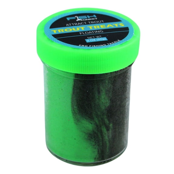Trout Soft Fish Lures Ready-Prepped Multi-Use Groundbait Trout Soft Fish Lures Bait for Carp and Other Freshwater Fish Species (Green Black)
