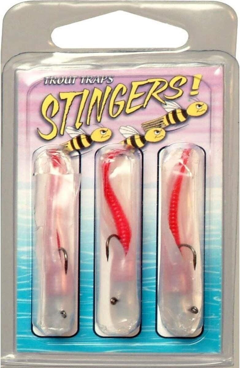 Hooked On Tackle, LLC - Trout Trap Stinger 1/32 Pearl Red 3 Pack - TTS04