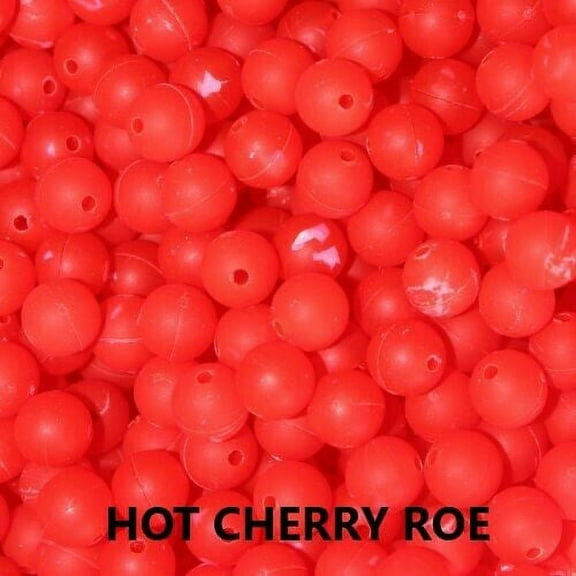 Troutbeads Hot Cherry Roe 6-10mm Trout Fishing Bead (6mm)