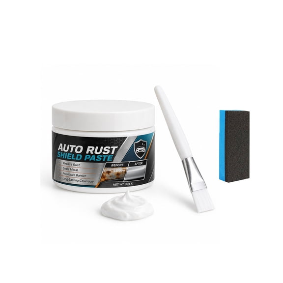 Trovenix 30g Car Metal Rust Repair Paste Chrome Wheel Restorer Cleaner Polish For Auto Motorcycle Metal Surface Scratch Removal Restoration
