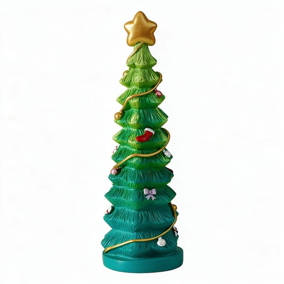 Trovenix Christmas Tree Light Ornaments, Table Top Decorative Lighted Baubles, Courtyard Xmas Tree Lighting Decorations For Holiday Winter Home Display Decor