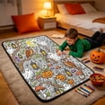 thumbnail image 1 of Trovenix Halloween Coloring Blanket Kids Imaginative Hand Drawing Throw Blanket Pumpkin Ghost Themed Flannel Blanket for Holiday Handmade Activity, 1 of 6