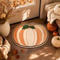 thumbnail image 1 of Trovenix Halloween Fall Thanksgiving Bath Mat Pumpkin Shaped Absorbent Non Slide Soft Doormat for Entryway Decor, 1 of 7