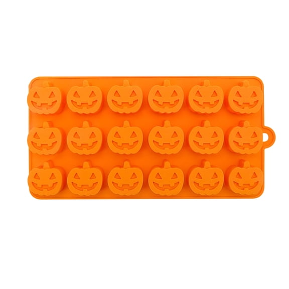 Trovenix Halloween Pumpkin-Shaped Baking Mold Party DIY Pressing Tool Set Silicone Cookie Cutter For Home Kitchen