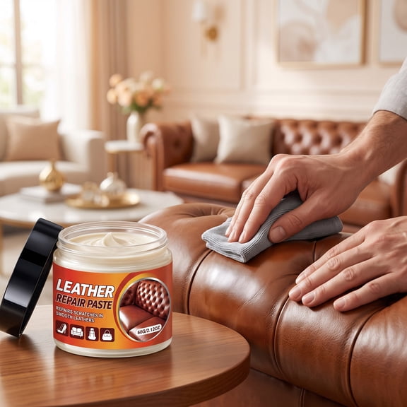 Trovenix Leather Repair Paste Filler Cream For Scratches Holes And Cracks On Sofa Car Seat Jacket Couch Multi Leather Surface Restoration Furniture Touch Up