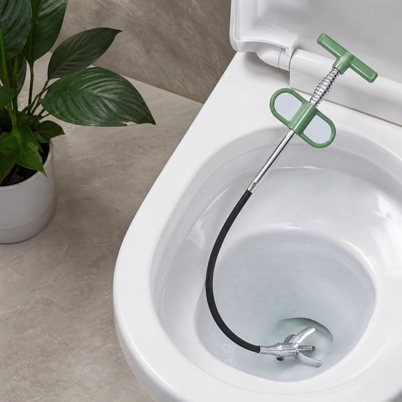 Trovenix Pipe Drain Clog Remover Flexible Pick Up Tool 2 Sizes Bendable Sink Drain Stick For Toilet Tub Bathroom Kitchen Plumbing Household Cleaning