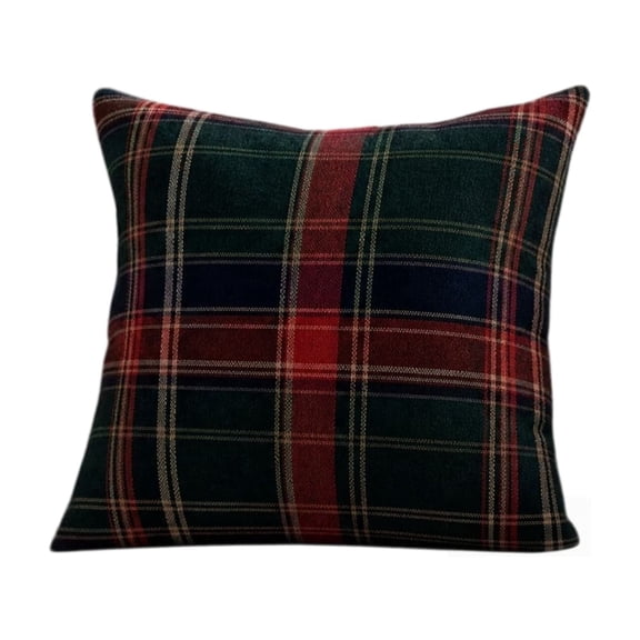 Trovenix Plaid Pillow With Insert Vintage Checkered Soft Cushion For Sofa Bedroom Home Decoration Cozy Festive Throw Pillow Seasonal Decorative Gift