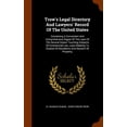 thumbnail image 1 of Trow's Legal Directory And Lawyers' Record Of The United States : Containing A Convenient And Comprehensive Digest Of The Laws Of The Several States Touching Subjects Of Commercial Law, Laws Relating To Estates Of Decedents And Descent Of Property, (Hardcover), 1 of 1