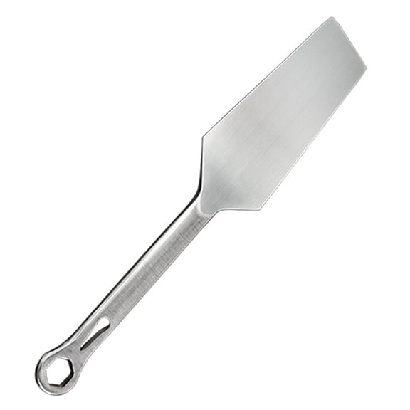 KALLORY Ergonomic Handle Silver Bricklaying Tool for Construction Projects