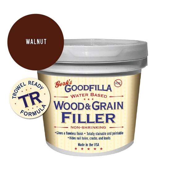 GoodFilla Water-Based Wood Finish (Trowel Ready), Walnut, Gallon