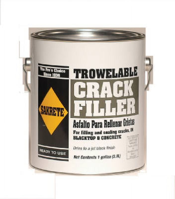 Trowelable Asphalt/blacktop Crack Filler, 1 Gallon, Sakrete, 60450027