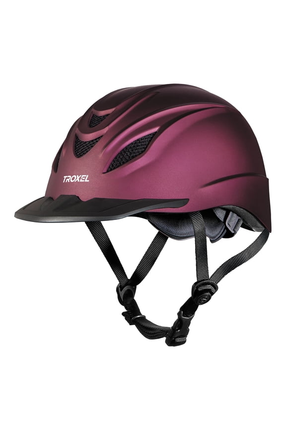 Intrepid Western Riding Helmet: Safety & Style Mulberry / Large