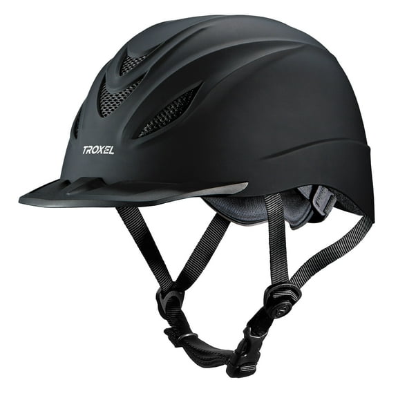 Troxel Intrepid Western Riding Helmet: Safety & Style Black / Medium