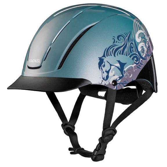 Troxel Spirit Low Profile Western Riding Helmet - Safety & Style Sky Dreamscape / Large