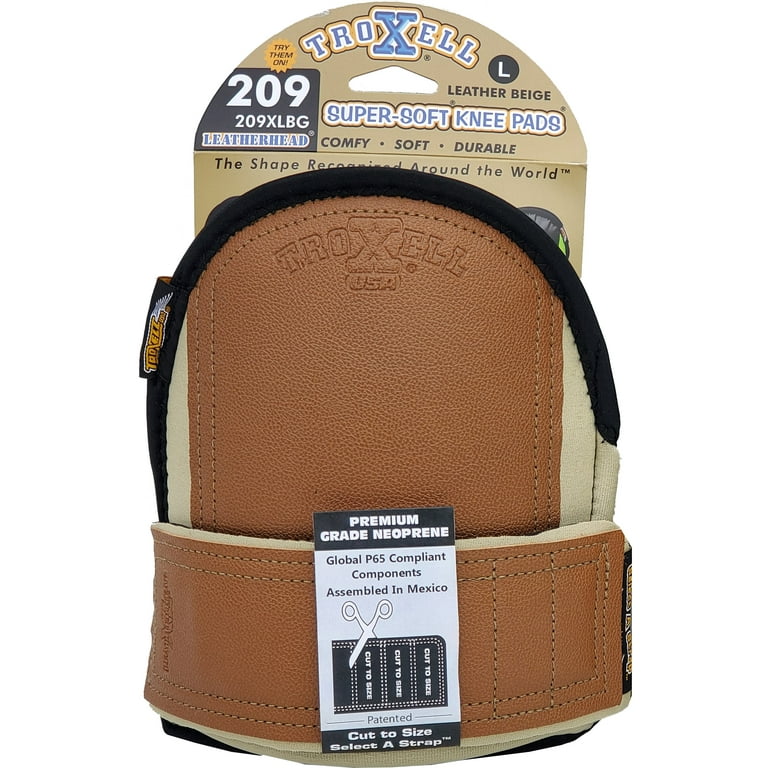 TROXELL USA - XL Supersoft Leatherhead Kneepads for Adult