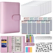 Troxlin 2025 A6 Budget Planner – Money Organizer with Zipper Envelopes & Expense Trackers (Pink, 1-Pack)