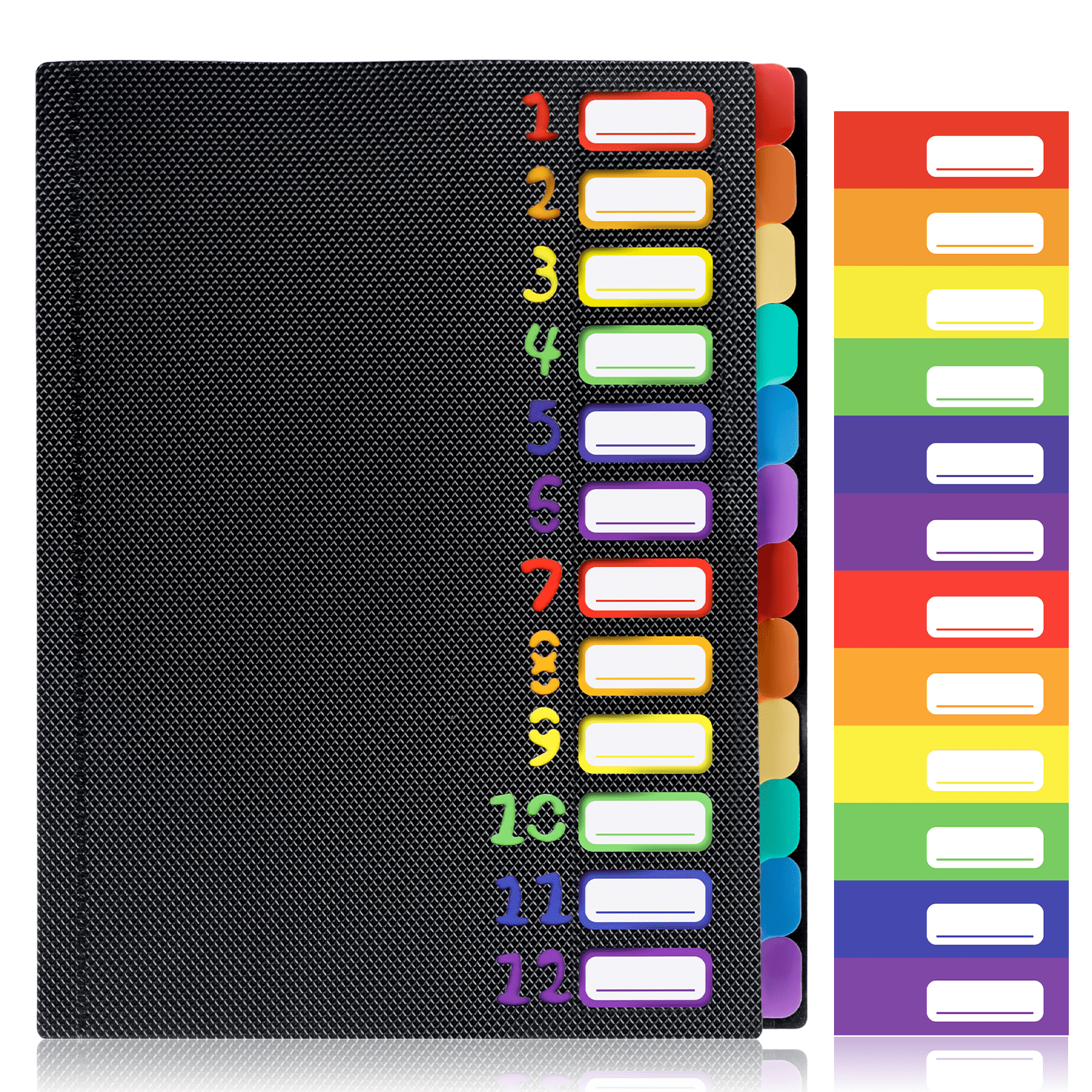 Troxlin Expanding File Folder 12 Pockets Accordion File Organizer with ...