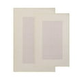 thumbnail image 1 of Troy 2-Piece Modern Washable Solid Non-Slip Kitchen Mat Set, Cream, 1 of 9
