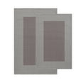 thumbnail image 1 of Troy 2-Piece Modern Washable Solid Non-Slip Kitchen Mat Set, Grey, 1 of 9