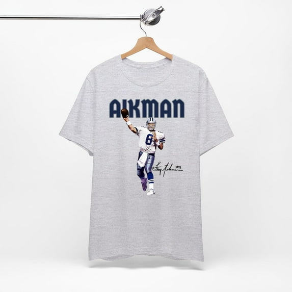 Troy Aikman Cowboys T-shirt. Available in multiple colors.