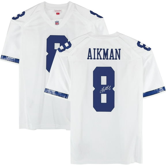 Troy Aikman Dallas Cowboys Autographed 2000 Mitchell & Ness White Sleeves Authentic Jersey - Fanatics Authentic Certified