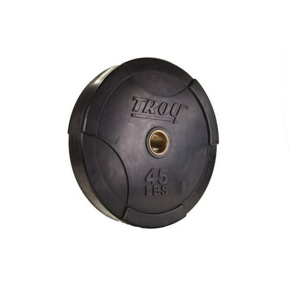 Troy Barbell BO-045SBP Interlocking Olympic Rubber Bumper Plate - 45 Pounds